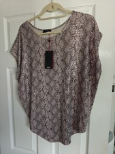 Lilac Pink Sequin Top Brand