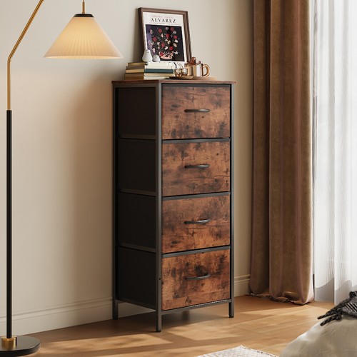 Fabric chest drawers 4 - drawers,