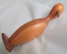 Vintage / Mid Century Oberlander Carved Wooden Bird Handarbeit in Switzerland