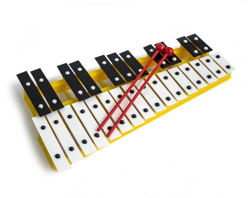 Yellow chromatic glockenspiel - yellow,