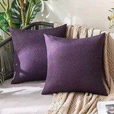 MIULEE Set of 2 Waterproof Outdoor Cushion Covers 20x20 Inches Water Resistant