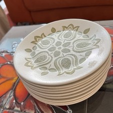 10 X VINTAGE J&G MEAKIN MAIDSTONE TULIP TIME TEA / SIDE PLATES 7" Diameter