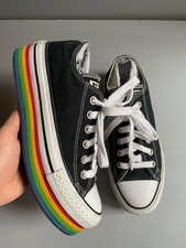 Converse Chuck Taylor All Star Rainbow Platform Low Top shoes uk 5 eur 37.5