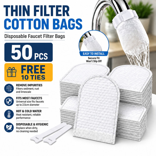 50pcs faucet water filter - water, bag