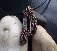 Handmade OOAK wire wrapped danburite necklace