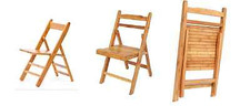 New wooden folding chair - wooden,