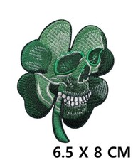 Irish Clover Shamrock Skull