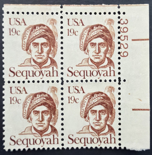 1980 scott 1859 plate - us,