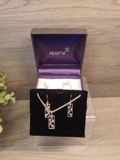 Kit Heath Mackintosh Necklace 18 Vintage 925 Silver and Earrings Set
