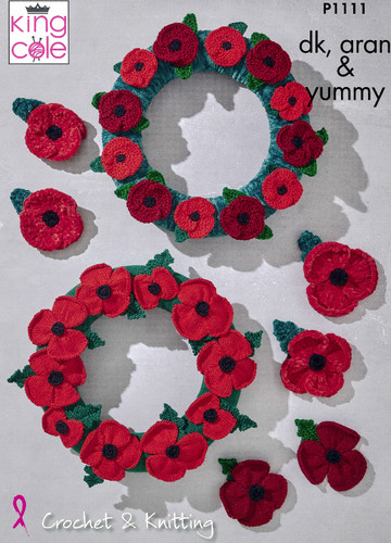Poppy knitting crochet pattern - knitting,