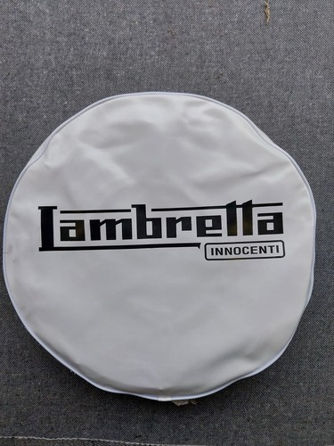 White lambretta wheel cover - white,