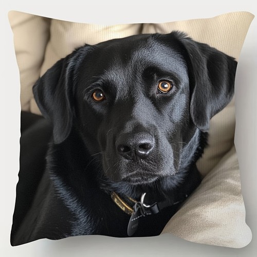 Black labrador retriever - black, throw