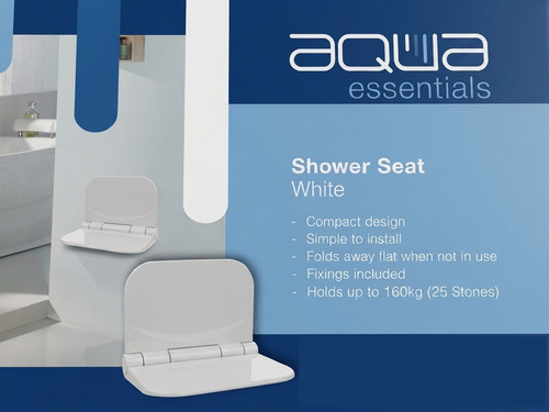 Folding shower bench - bench, wall