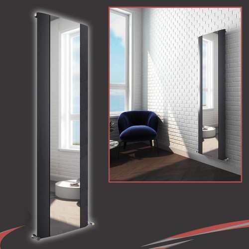 Anthracite aluminium mirror - aluminium,