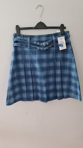 Next blue check pleated - blue,