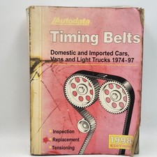 Autodata Timing Belts Manual 1998 Edition For Cars Vans & Trucks 1974-97