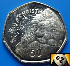 ? 2015 GIBRALTAR 50p Fifty Pence XMAS Father Christmas Santa Claus Coin 