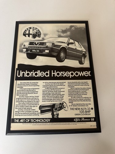 Framed 1984 alfa romeo - 1984,