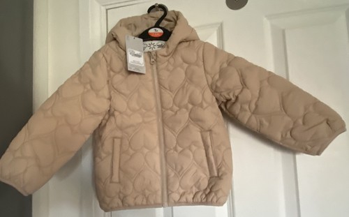 Girls camel quilted - camel, hearts