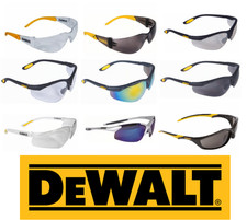 Dewalt Safety Glasses Protective Eyewear Specs Smoke Clear Eye Protection