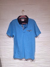 Peter Werth Plue Black Polo T-shirt Golf Classic 50s Rockabilly Sz M