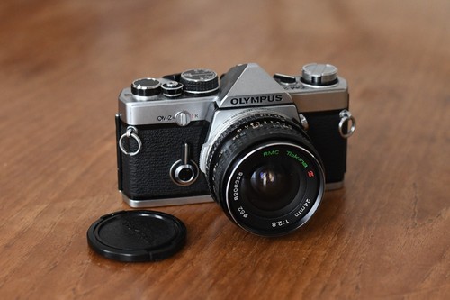 Olympus silver 35mm slr - olympus,