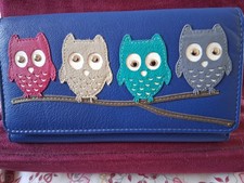Mala Leather Royal Blue Owl