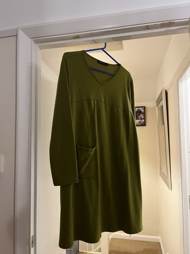 Xxl green olive dress - xxl,