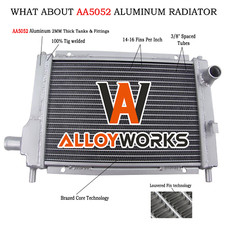2 Row Aluminium Radiator Fits