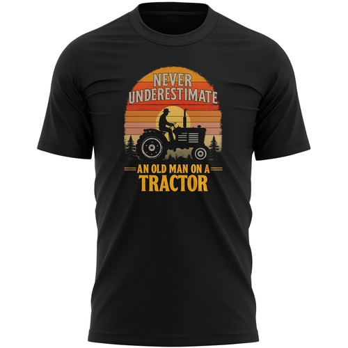 Funny old farmer shirt - old,