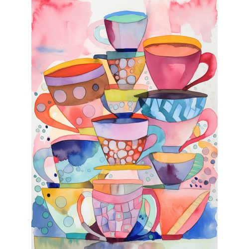 Abstract kitchen cups and - kitchen,