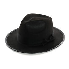 ADULTS DELUXE GANGSTER HAT 1920S FANCY DRESS COSTUME TRILBY FEDORA ITALIAN MAFIA