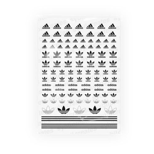 Black adidas waterslide - black, nail