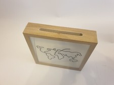 Light brown memory/display/photo box,sealed, new makes fab gift.