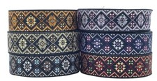 10m Jacquard Ribbon/Trim  25mm
