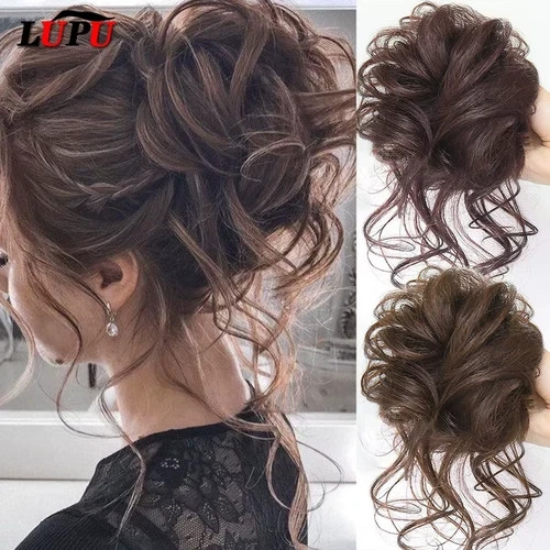 Messy bun hair piece scrunchie - piece,