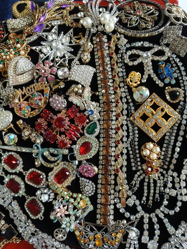 Joblot broken rhinestone paste - rhinestone,