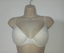 Secret Possessions White Cream Floral Padded Bra Size 36C See Description