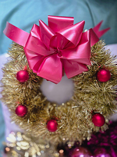 Hand made gold tinsel - hand,