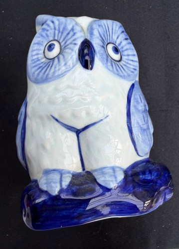 Owl ornament delft style - owl, delft-style