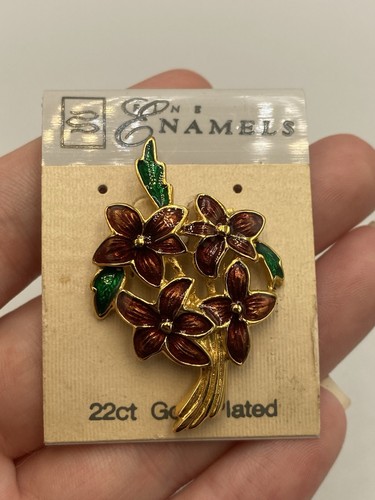 Fine enamels vintage flower - vintage,