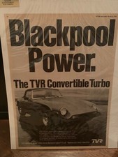TVR Original Advert Vintage 3000S