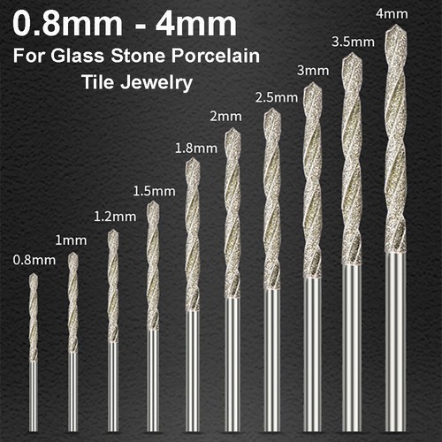 Diamond tipped twist drill bit - tipped,