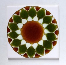 Alan Wallwork Vintage Art Pottery 6 inch Tile, 1960's/70's