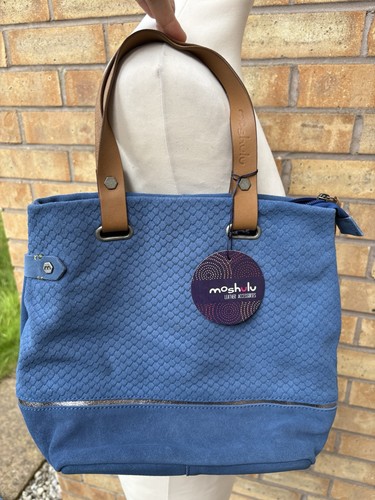 Moshulu natural leather cobalt - leather,