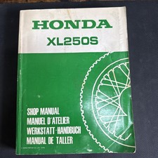 Honda XL250S original genuine workshop manual