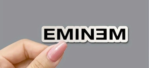 Eminem logo band vinyl sticker - eminem,