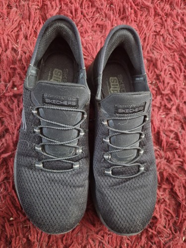 Skechers black trainers hands - black,