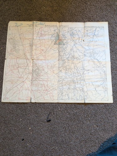 Wwi british trench map - british,