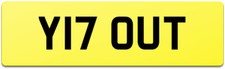 NAVARA NISSAN REG NUMBER PLATE Y17 OUT FEES PAID OUTLAW V6 D40 D22 HARD TOP NAV